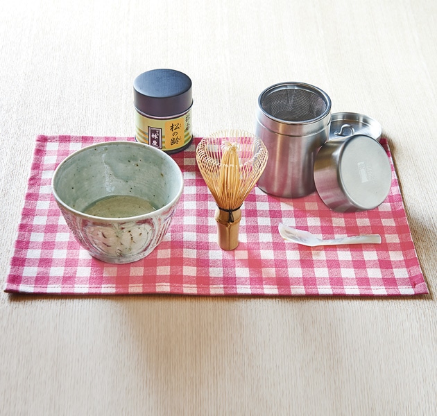 嘉門工藝 はじめての抹茶5点セット ピンクイメージ