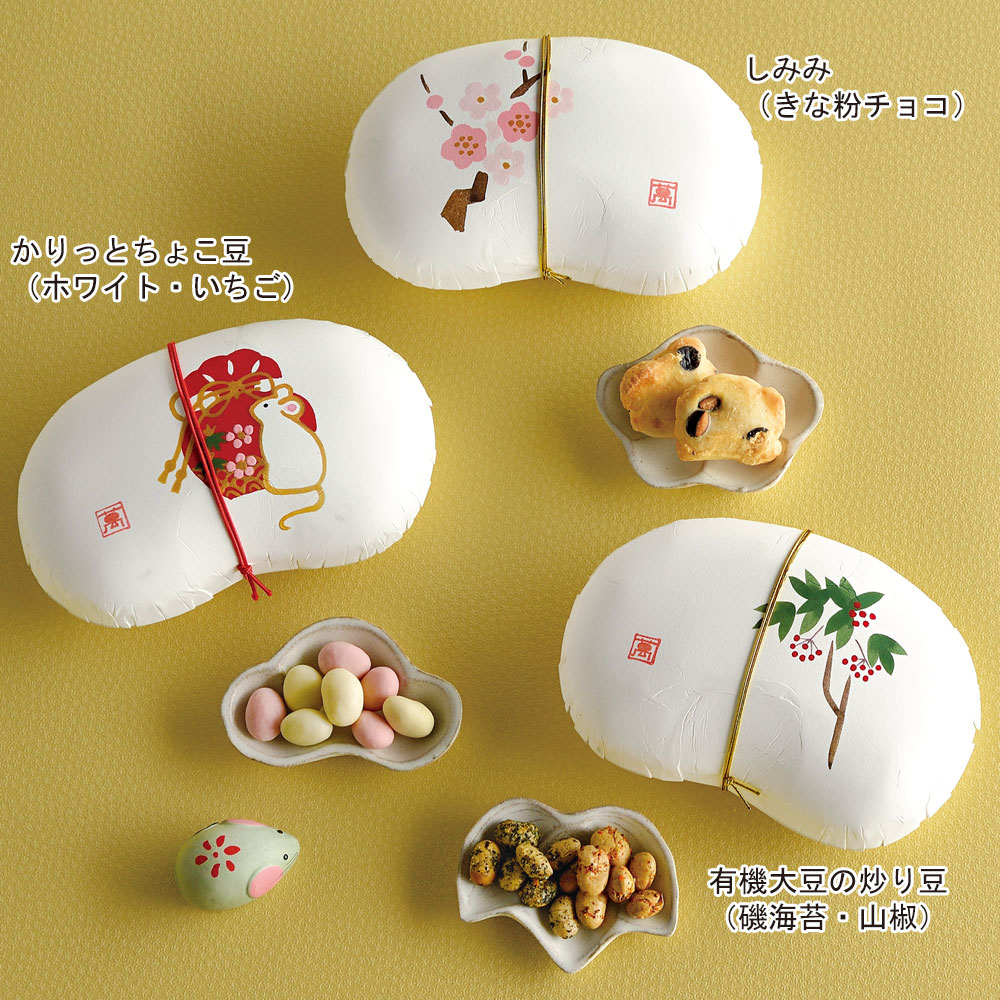 まめや金澤萬久 新春豆箱 子 3箱入り