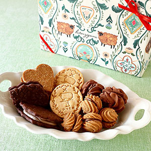 ひつじ組のチョコサンドクッキー 5種8袋