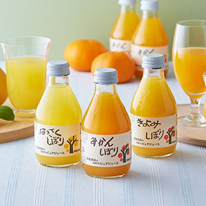 100％ピュアジュース180ml 3種8本